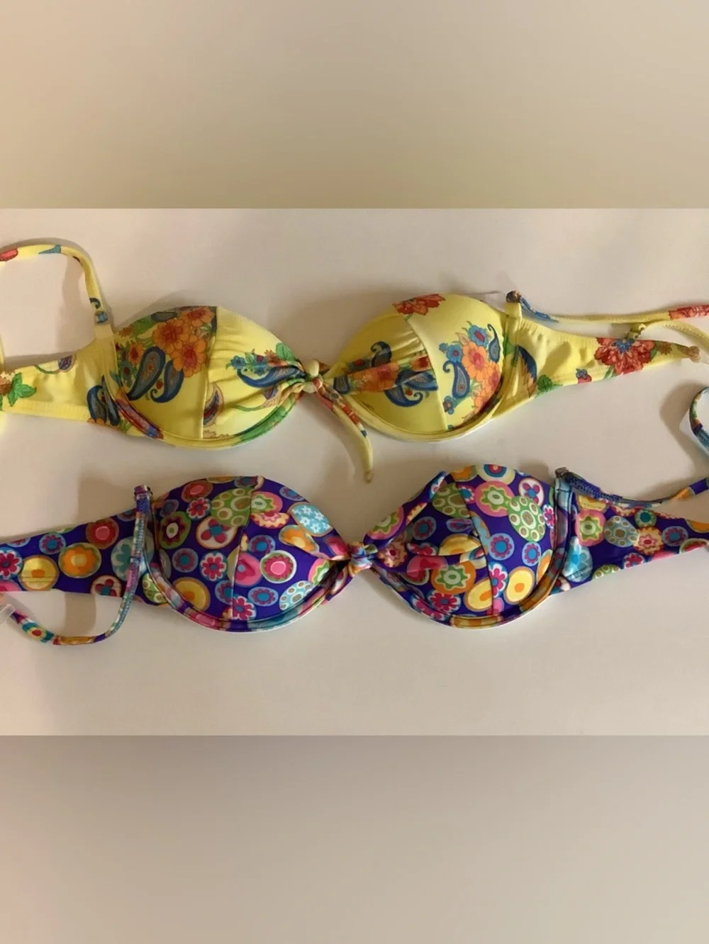 Recco Size Small Brazilian Underwire/Push Up Bikini Tops Bundle of 2. New